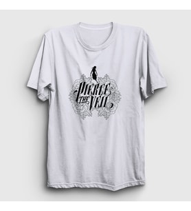 Presmono Unisex Beyaz Logo Pierce The Veil T-Shirt 382641tt (Beyaz)