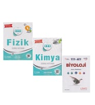 Palme TYT Fizik ve Kimya Limit TYT AYT Biyoloji Soru Bankası 3 Kitap Set