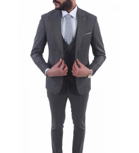 Jan Carlucci Slimfit Yelekli Drop 6 Takım