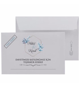 Düğün Nişan Kına İsim Baskılı Takı Zarfı 11x17 cm 100 adet