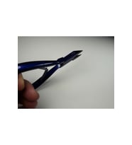 Haırcraft Hc00413 Çelik Batık Pensi Navy Blue Düz Ağız Manikür Pedikür Ergonomik Profesyonel