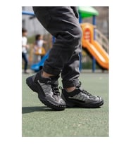 Marcokids 22676 F Kaymaz Taban Bej Kahve Erkek Çocuk Spor Ayakkabı (Gri - Siyah)