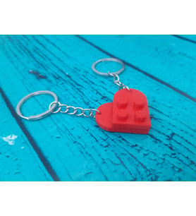 Seninle Anlam Bulurum Lego Kalp Oto Anahtarlık 2'li