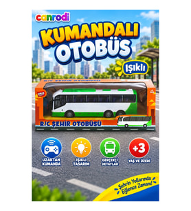 Birliktoys Kumandalı Işıklı Yolcu Otobüsü Full Fonksiyon Oyuncak
