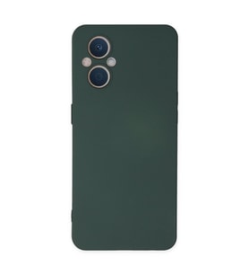 Oppo Reno 7 Lite Kılıf Nano İçi Kadife Silikon - Koyu Yeşil