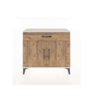 Arges Şifonyer Tek Raflı Tek Çekmeceli 2 Kapaklı 88x30x80 Aytaşı-Çam