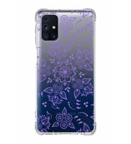 Samsung Galaxy M31s  Köşe Korumalı Antişok Kapak Nostalji Desen Tasarımlı Şeffaf  Kılıf