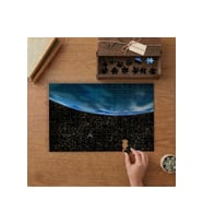Gökyüzü Yıldızlı Gece Tasarımı 240 parça Ahşap Puzzle Ahşap Kutuda MP04848
