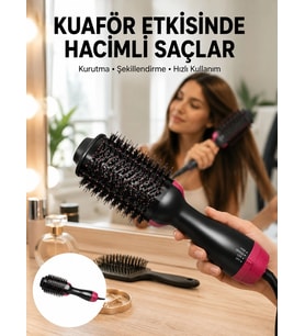 Fön Tarak 1200 W Saç Şekillendirici Saç Düzleştirici Saç Kurutma Yeni Nesil