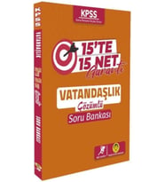 Tasarı Yayınları KPSS Vatandaşlık 15 te 15 Net Garanti Soru Bankası
