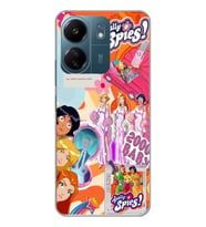 Xiaomi Redmi 13C Uyumlu Totally Spies Kolaj Tasarımlı Şeffaf Telefon Kılıfı