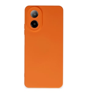 Oppo A38 Kılıf Nano İçi Kadife Silikon - Turuncu