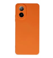 Oppo A38 Kılıf Nano İçi Kadife Silikon - Turuncu