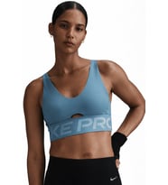 Nike Pro Indy Plunge-Support Bra Kadın Spor Bra Yeşil