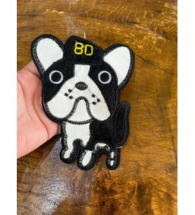 14X10 CM DERİ KÖPEK ARMA DİKİŞ AKSESUARI