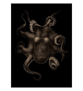 Cthulhu'nun Korkusu Tablo Ahşap Poster Dekoratif