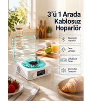 Hoparlör – 3-Ü-1 Saatli Gece Lambası Tasarım