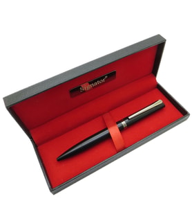 Signator® T476 Mat Siyah Metal Tükenmez Kalem  İsme Özel Kalem  Hediyelik Kalem (Karışık)