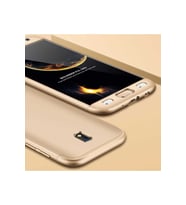 Samsung Galaxy J7 Pro Uyumlu Kılıf Zore Ays Kapak (Gold)