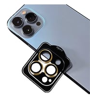 Apple iPhone 12 Pro Zore CL-11 Safir Kamera Lens Koruyucu (Gold)