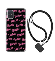 Samsung a71 A72 A73 A7 A9 2018 C7 C9 Kılıf Boyun Askılı Silikon Barbie 1404