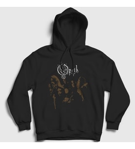 Presmono Unisex Siyah Members Opeth Kapüşonlu Sweatshirt 101227tt