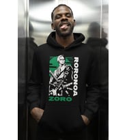 Roronoa Zoro One Piece Baskılı Unisex Oversize Anime Karakter Hoodie