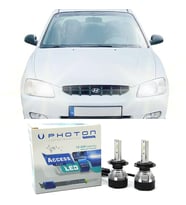 Hyundai Accent Milenyum Led Xenon Uzun + Kısa Far Ampulü H4 Access Yeni Seri Beyaz 1999-2006