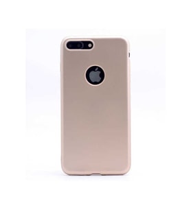 Apple iPhone 8 Uyumlu Kılıf Zore Premier Silikon Kapak (Gold)