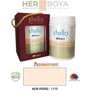 Bianca Stella Su Bazlı Saf Akrilik Boya 1lt (Açık Fildişi)