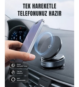 16 Mıknatıslı Araç Telefon Tutucu Kaymaz Ve Güvenli