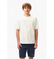 Guess Azha Erkek Beyaz Aktif Oversize Fit T-Shirt Z4BI02I3Z14-G018