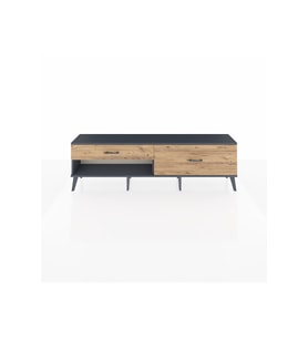 Arges TV Ünitesi 2 Çekmeceli  176x30x51 Antrasit-Antrasit/Çam