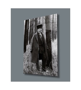 Miyrem Glasses Collection -A1^#  Atatürk Portresi Uv Baskılı Cam Tablo (Çok Renkli)