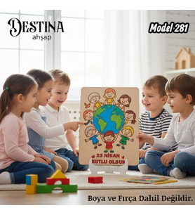 Destina Ahşap Mandala Boyama Seti- Ekonomik Seri- Eko Model 281