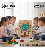 Destina Ahşap Mandala Boyama Seti- Ekonomik Seri- Eko Model 281