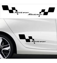 Focus sport bayraklı sticker seti 2 adet