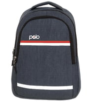 Temel My Polo Sırt Çantası Kırmızı Beyaz Çizgili Lacivert 8860