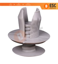 VW için 10 Adet Döşeme Paneli Tutucu Klipsi Açık Gri 7018672991YZ