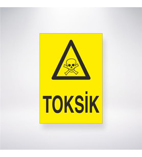 Toksik 21x28 Arkası Yapışkanlı Levha