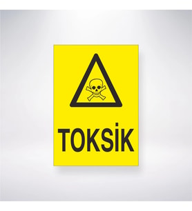 Toksik 21x28 Arkası Yapışkanlı Levha