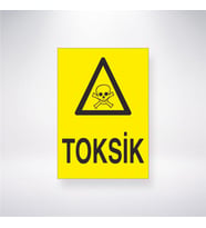 Toksik 21x28 Arkası Yapışkanlı Levha