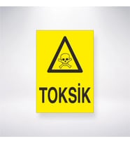 Toksik 21x28 Arkası Yapışkanlı Levha