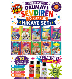 1. Sınıf Öğretmen Tavsiyeli Okumayı Sevdiren 32 Sayfa 10 Kitaplık Hikaye Seti (Slime Set Hediyeli)