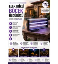 UV Teknolojisi ile Geliştirilmiş Sessiz Haşere Yakalama Lambası
