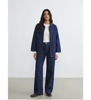 LCW Modest İndigo Wideleg Kadın Jean Pantolon