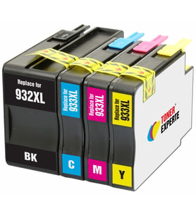 PhotoPrint®  HP 932XL Officejej 7612 Uyumlu Yüksek Kapasite 4 Renk Muadil Kartuş Seti (Çok Renkli)