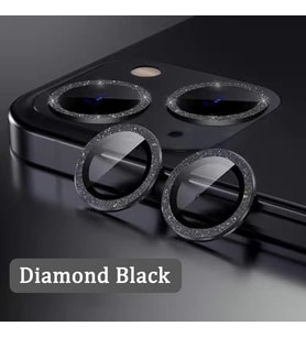 Binano iPhone 12 Diamond Kamera Koruyucu Siyah
