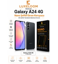 LUXELOOM Galaxy A24 4G Uyumlu Nano Şeffaf Ekran Koruyucu