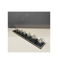Dekoratif Kristal Cam Büyük Yedili Fil Gümüş
